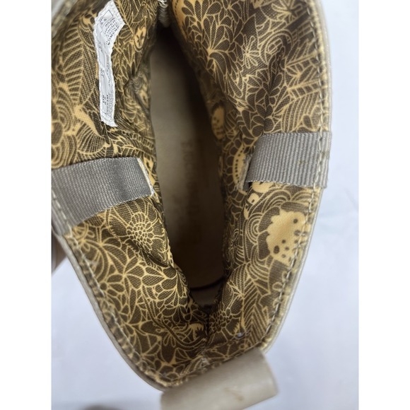 Timberland Womens 8.5 Earthkeepers Ankle Taupe Leather Boots Heel Bootie 28654M - Picture 9 of 16